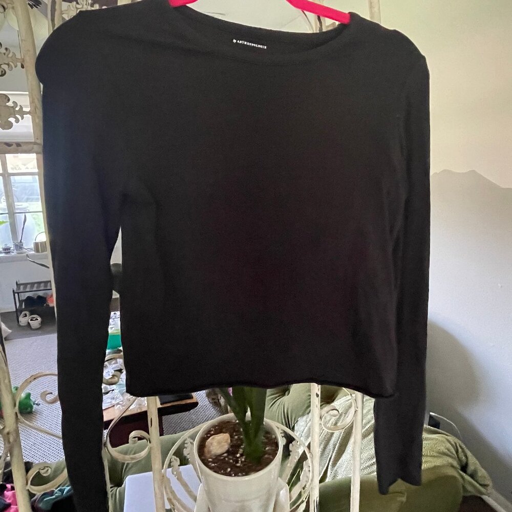 Anthropologie Black Top